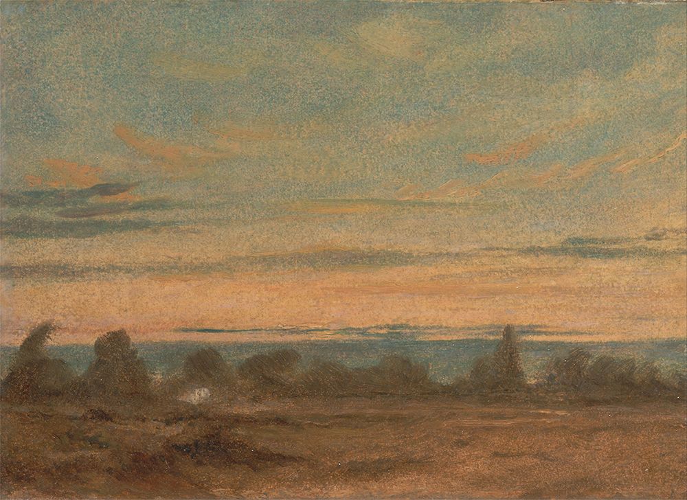 Summer, Evening Landscape art print by John Constable for $57.95 CAD