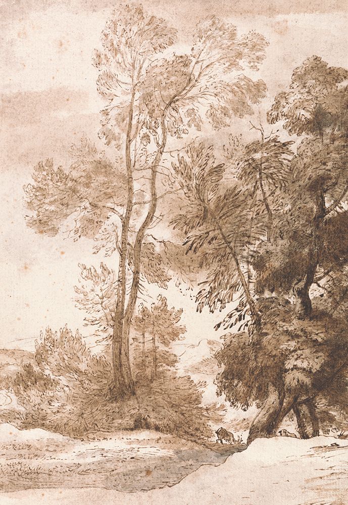 Trees and Deer 1825 art print by John Constable for $57.95 CAD