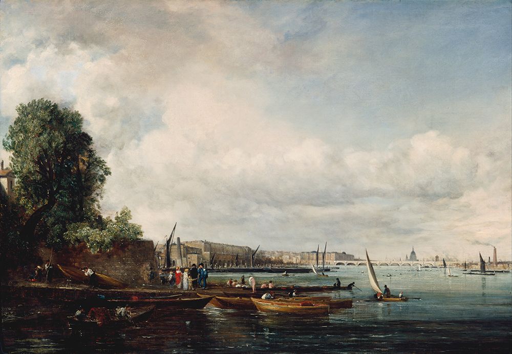 Waterloo Bridge circa 1820 art print by John Constable for $57.95 CAD