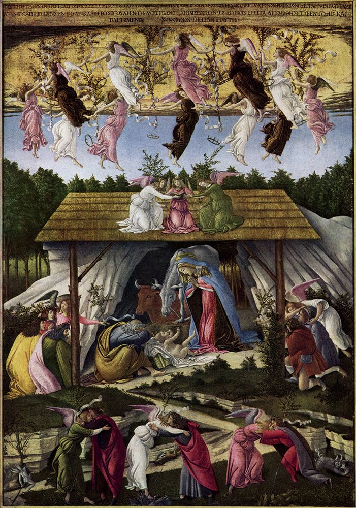 Mystic Nativity 1901 art print by Sandro Botticelli for $57.95 CAD