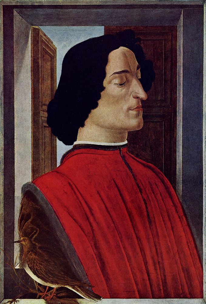 Portrait of Giulliano de Medici 1478 art print by Sandro Botticelli for $57.95 CAD