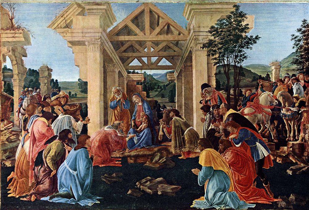 The Adoration of the Magi 1482 art print by Sandro Botticelli for $57.95 CAD