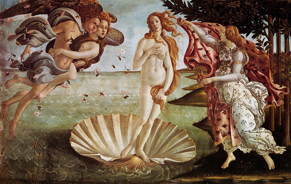 The Birth of Venus ca 1485 art print by Sandro Botticelli for $57.95 CAD