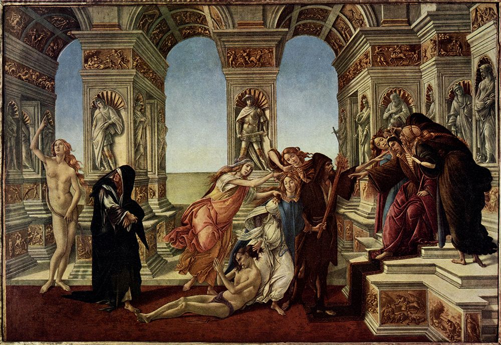 The Calumny of Apelles ca 1495 art print by Sandro Botticelli for $57.95 CAD