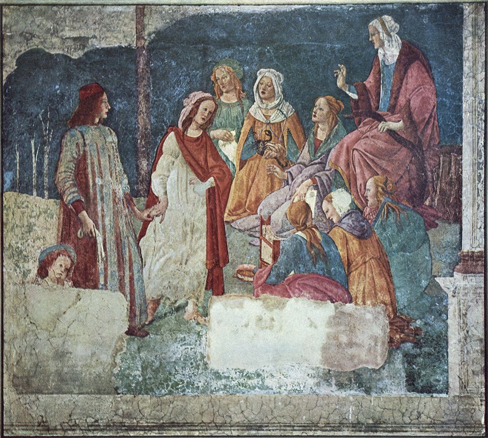 Venus presenting a Young Man to Liberal Arts ca 1484 art print by Sandro Botticelli for $57.95 CAD