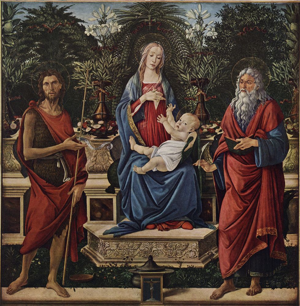Virgin and Child 1485 art print by Sandro Botticelli for $57.95 CAD