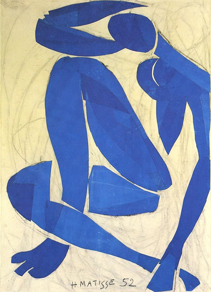 Blue Nude IV 1952 art print by Henri Matisse for $57.95 CAD