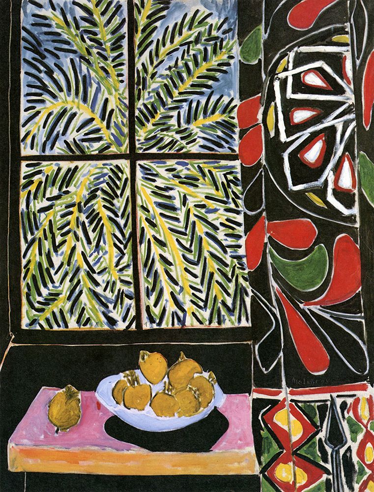 Interior with Egyptian Curtain 1948 art print by Henri Matisse for $57.95 CAD