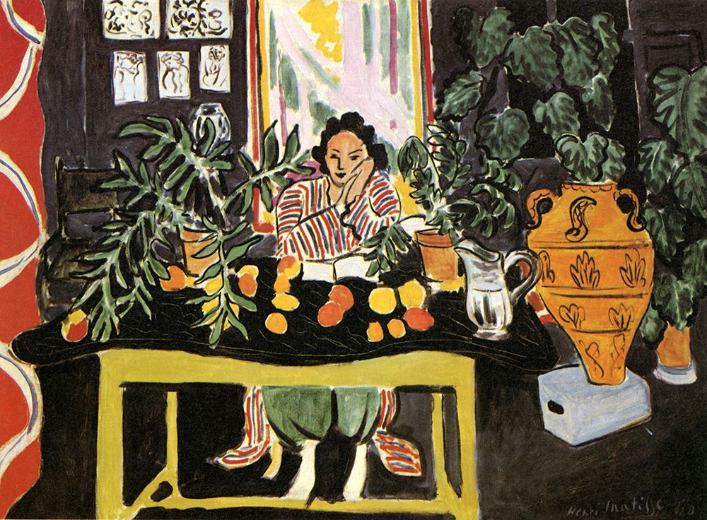 Interior with Etruscan Vase 1940 art print by Henri Matisse for $57.95 CAD