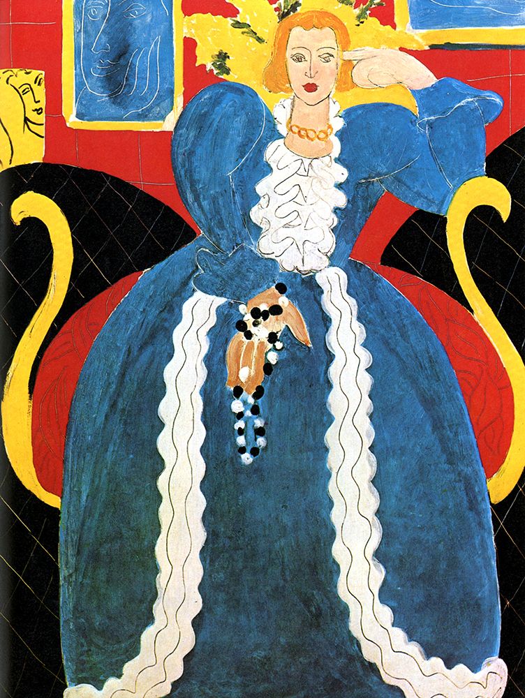 Lady in Blue 1937 art print by Henri Matisse for $57.95 CAD