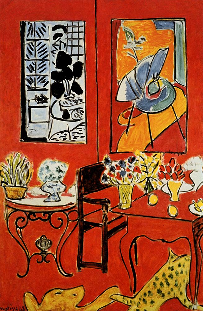 Large Red Interior 1948 art print by Henri Matisse for $57.95 CAD