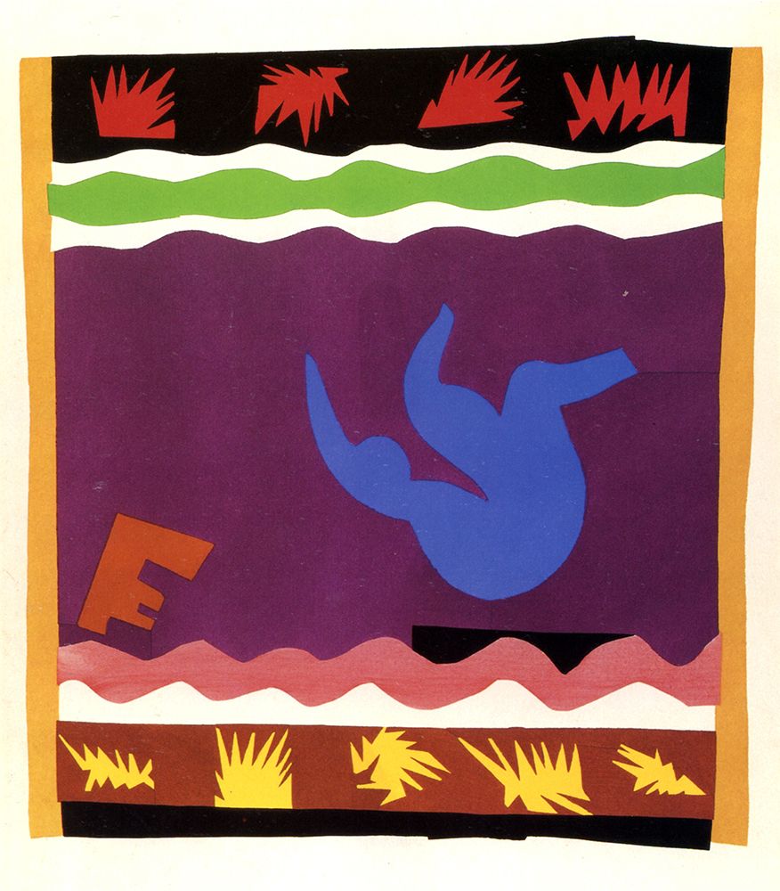 Le Toboggan from Jazz 1943 art print by Henri Matisse for $57.95 CAD