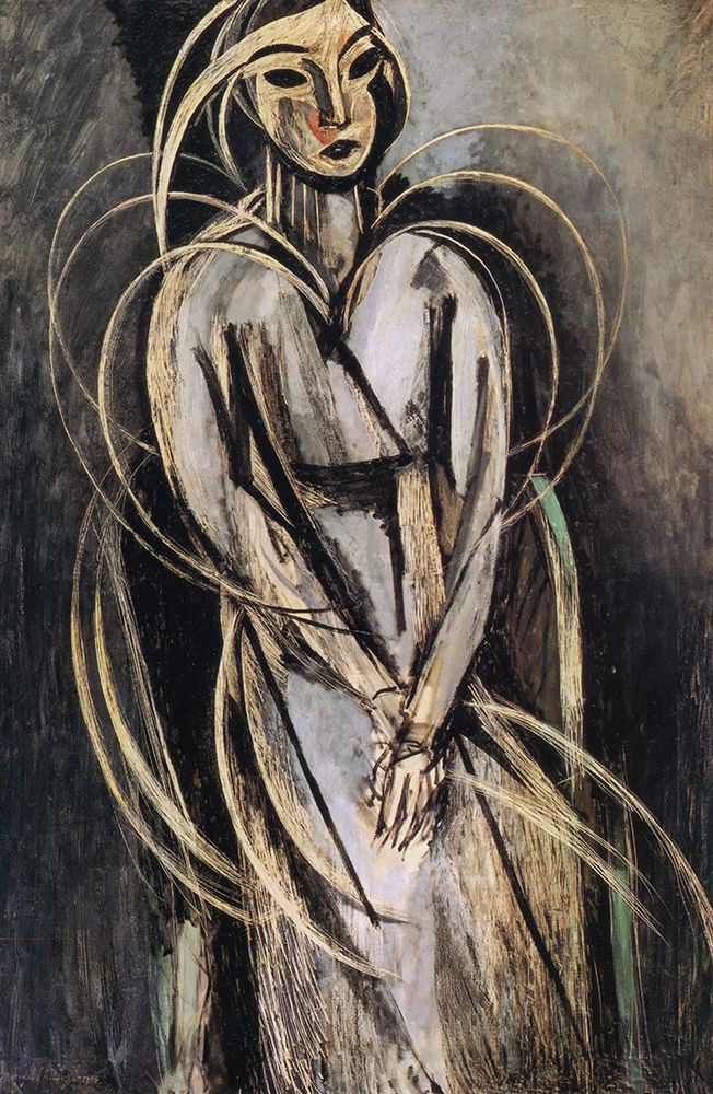 Mademoiselle Yvonne Landsberg 1914 art print by Henri Matisse for $57.95 CAD