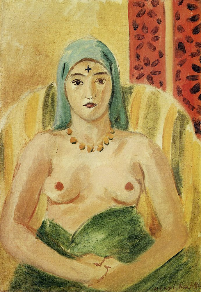 Odalisque, Half-length 1923 art print by Henri Matisse for $57.95 CAD