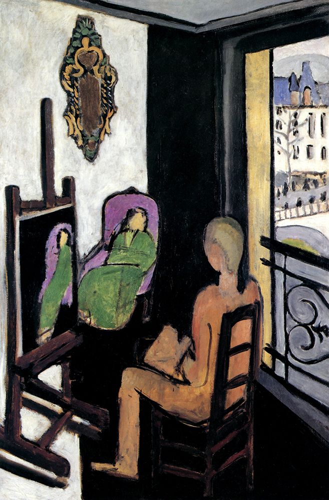 The Painter and his Model 1917 art print by Henri Matisse for $57.95 CAD