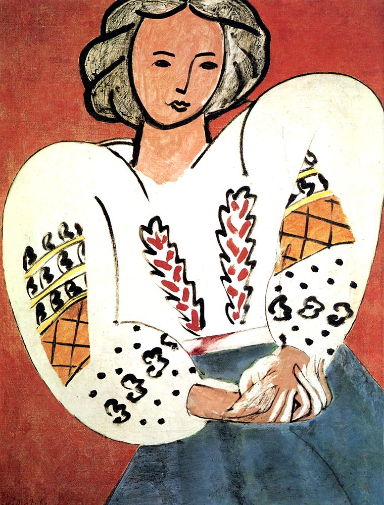 The Rumanian Blouse 1940 art print by Henri Matisse for $57.95 CAD