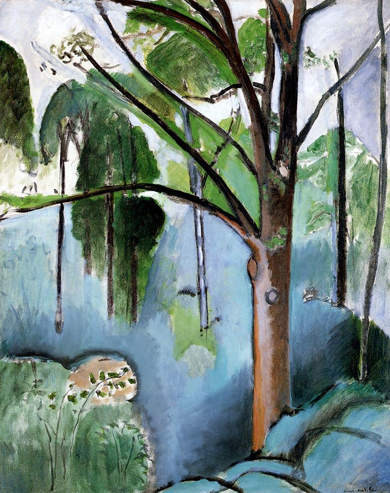 Tree near Trivaux Pond 1916 art print by Henri Matisse for $57.95 CAD