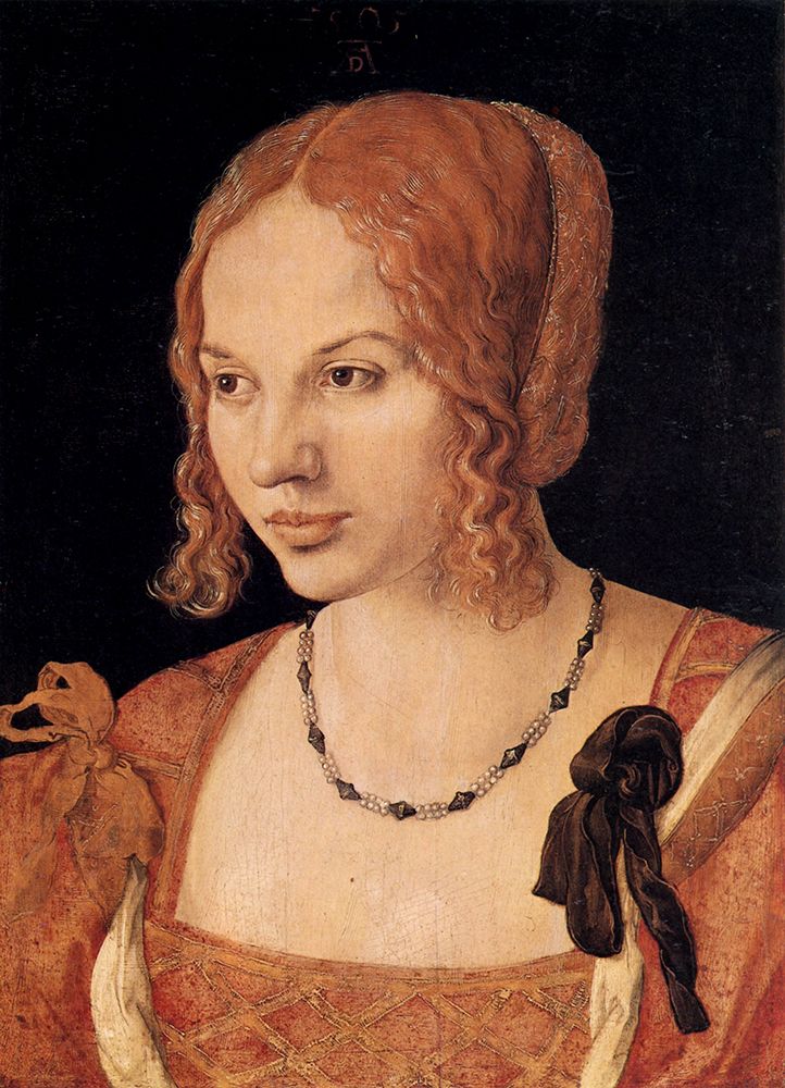 Durer, Albrecht art print by Portrait of a Young Venetian Woman 1505 for $57.95 CAD