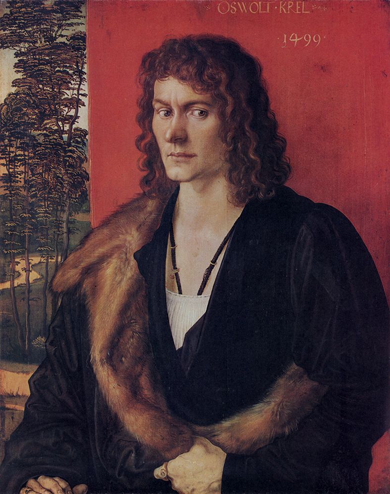Durer, Albrecht art print by Portrait of Oswold Krell 1499 for $57.95 CAD