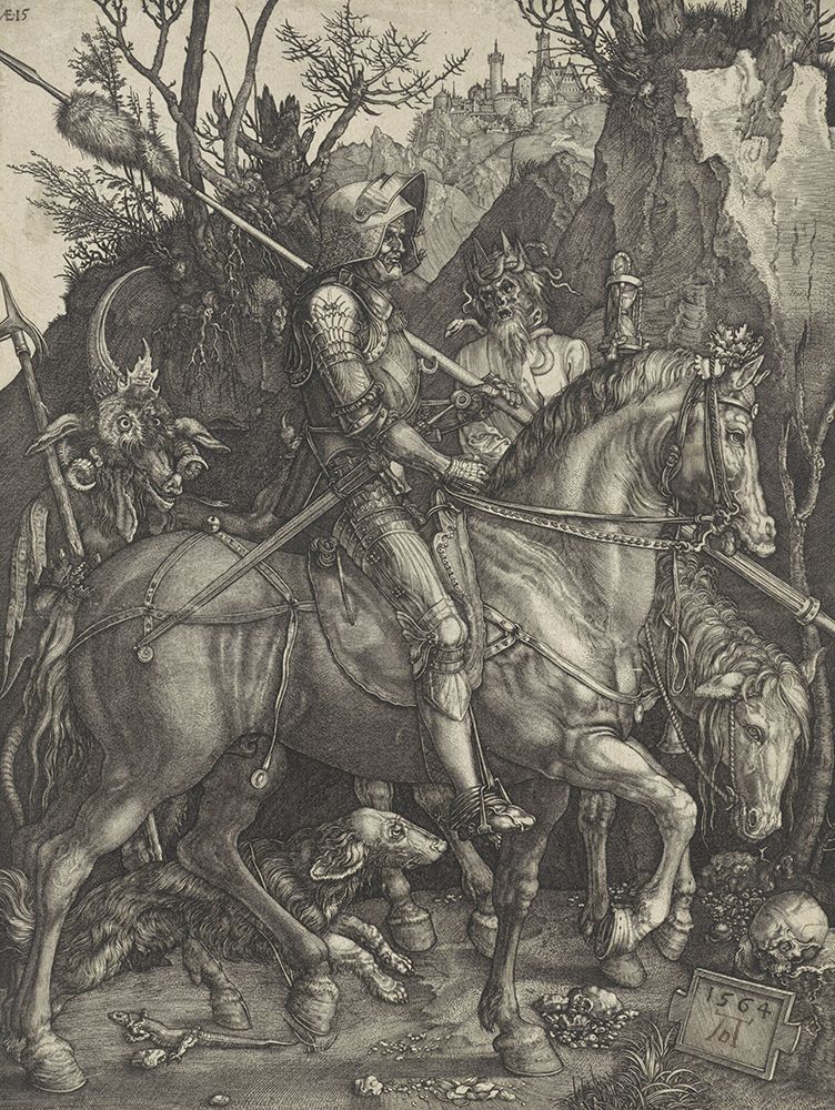 Durer, Albrecht art print by Death and the Devil 1564 Knight for $57.95 CAD