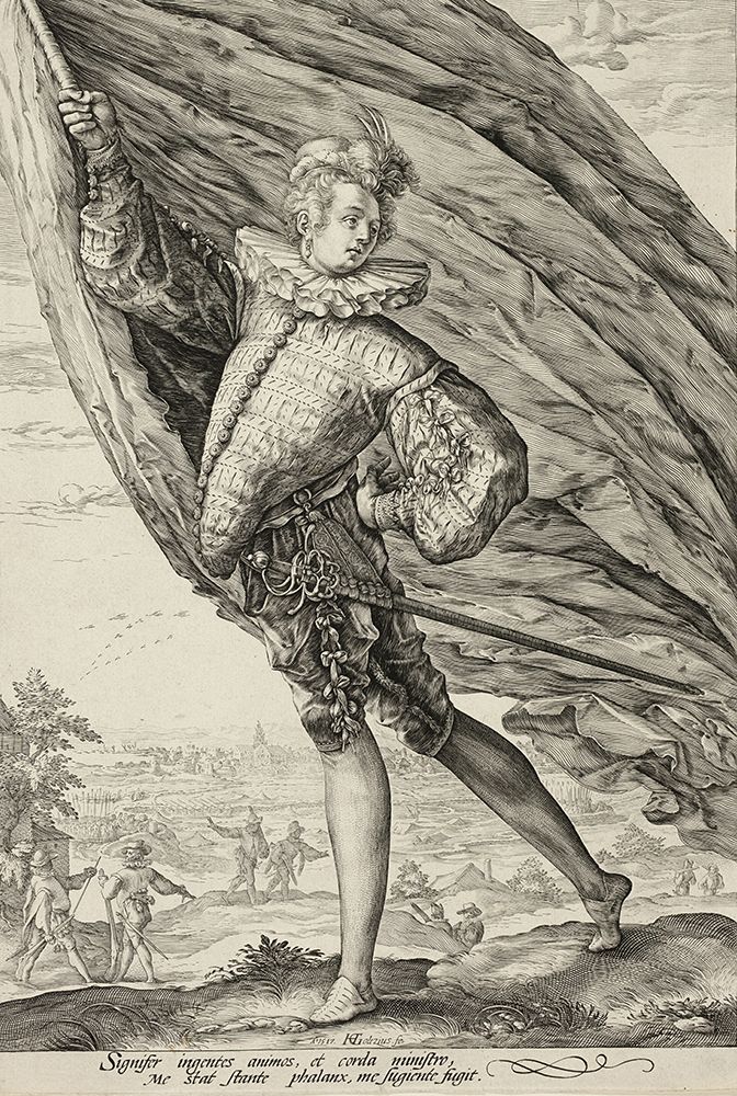 Durer, Albrecht art print by Turned to Left by Hendrick Goltzius The Standard Bearer for $57.95 CAD