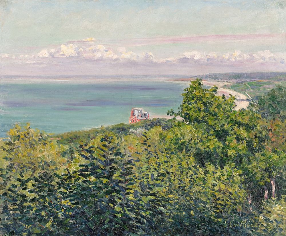 Caillebotte, Gustave art print by Villerville 1880 Sea view for $57.95 CAD