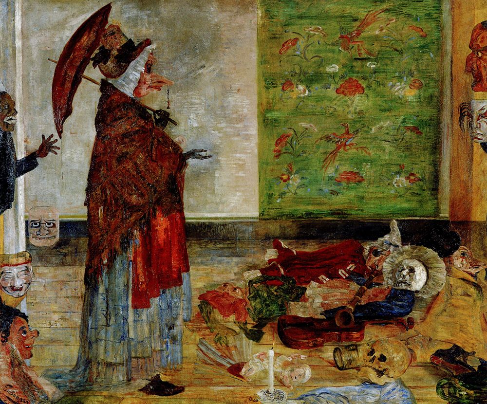 Ensor, James art print by The Astonishment of the Mask Wouse 1889 for $57.95 CAD