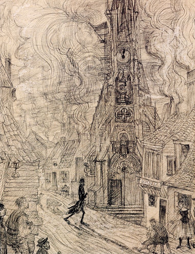 Ensor, James art print by The Devil in the Bell Tower 1888 for $57.95 CAD