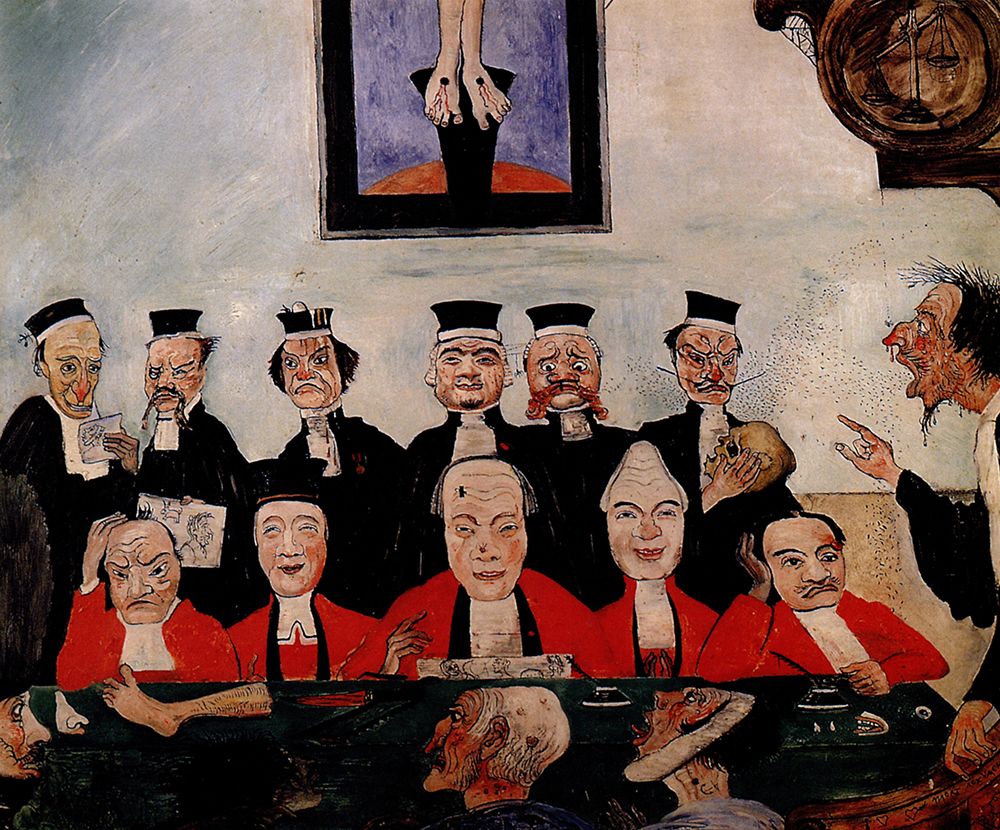 Ensor, James art print by The Wise Judges 1891 for $57.95 CAD