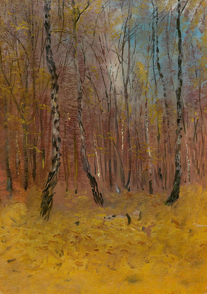 Autumn Forest art print by Laszlo Mednyanszky for $57.95 CAD