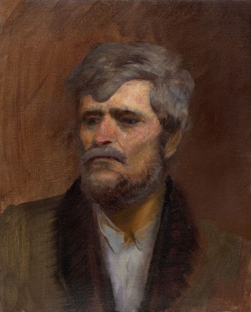 Character Head Study of a Man art print by Laszlo Mednyanszky for $57.95 CAD