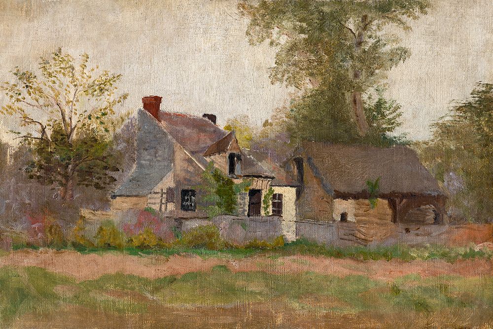 Isolated House in the Woods art print by Laszlo Mednyanszky for $57.95 CAD