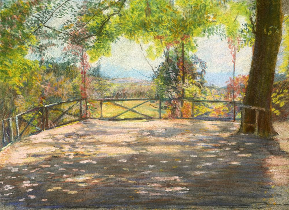 Motif in Park 1900 art print by Laszlo Mednyanszky for $57.95 CAD