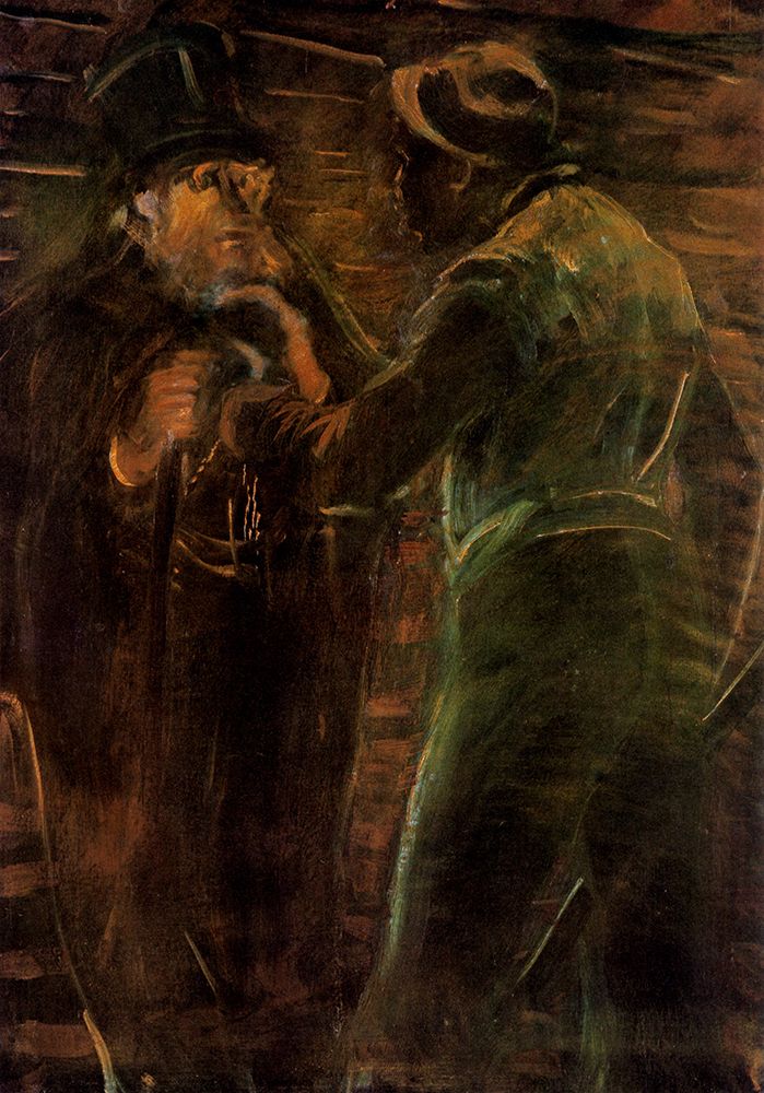 Mugging ca 1910 art print by Laszlo Mednyanszky for $57.95 CAD