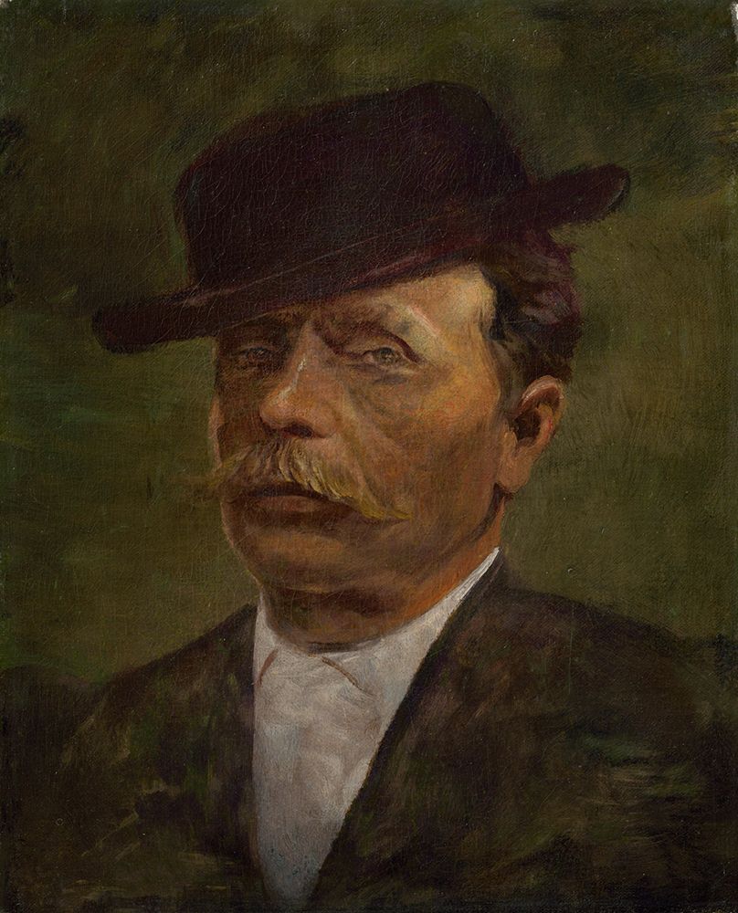 Older Man with Mustache art print by Laszlo Mednyanszky for $57.95 CAD