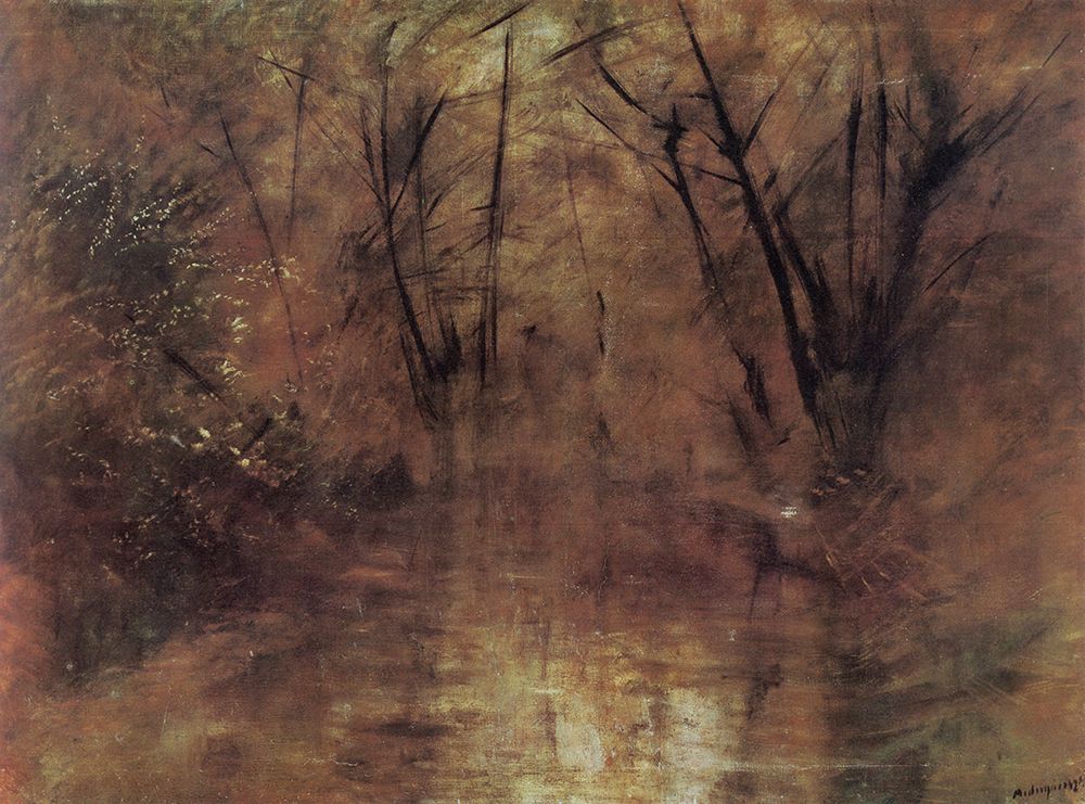 Mednyanszky, Laszlo art print by Willow Grove by the River 1890 for $57.95 CAD