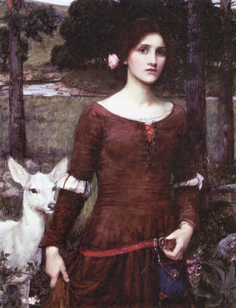 Waterhouse, John William art print by The Lady Clare 1900 for $57.95 CAD