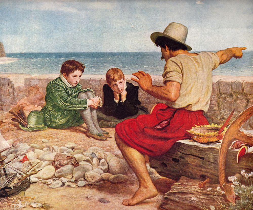 Millais, John Everett art print by The Boyhood of Raleigh 1870 for $57.95 CAD