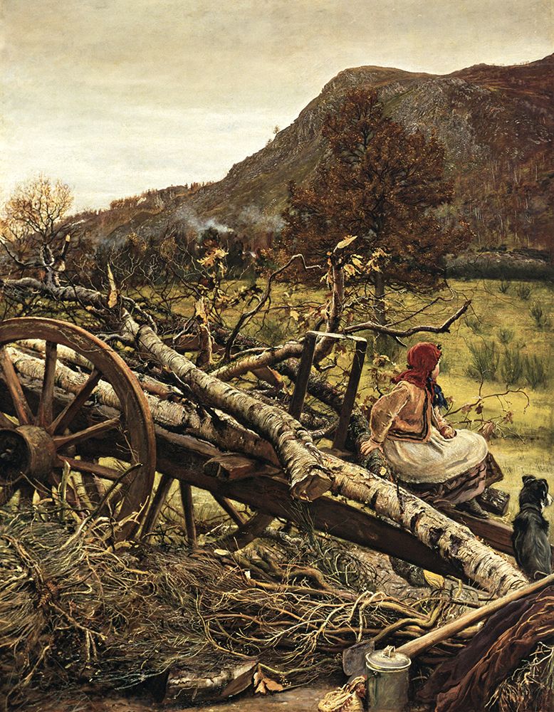 Millais, John Everett art print by Winter Fuel 1873 for $57.95 CAD