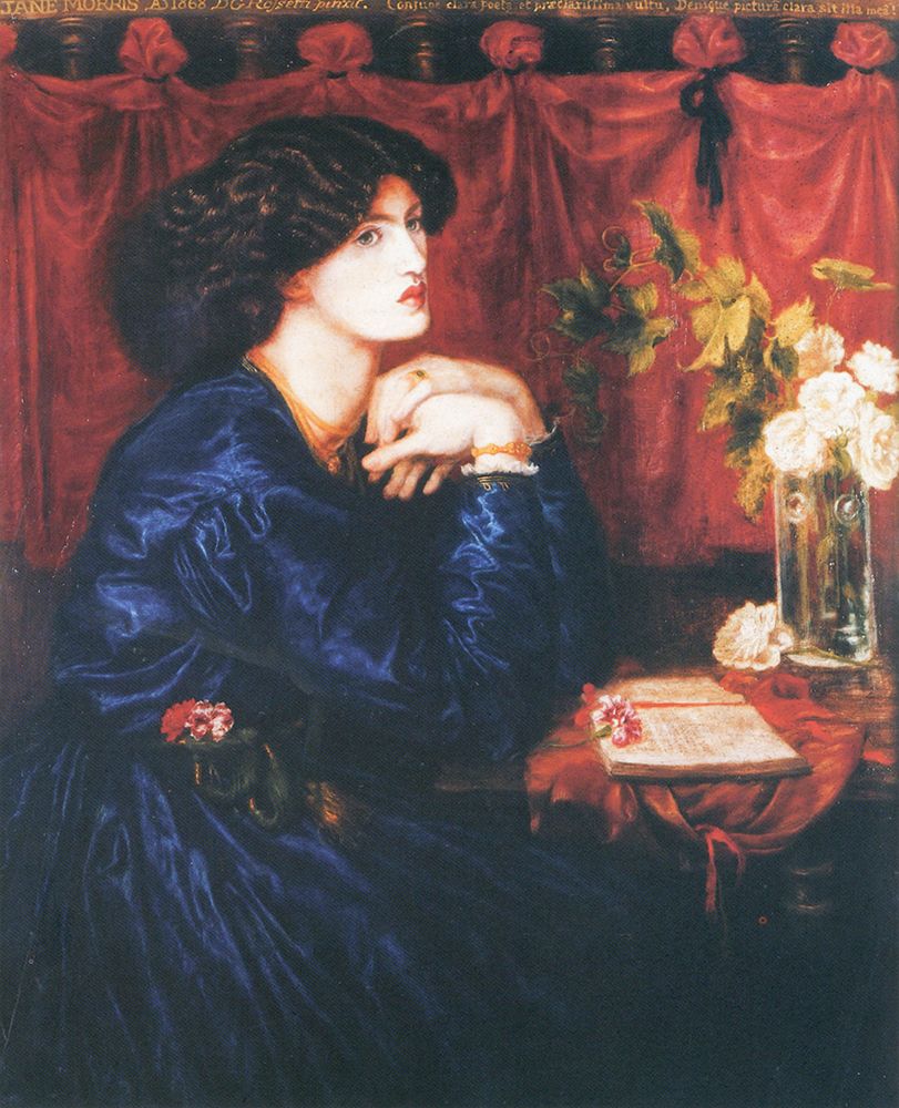 Rossetti, Dante Gabriel art print by The Blue Silk Dress 1868 for $57.95 CAD