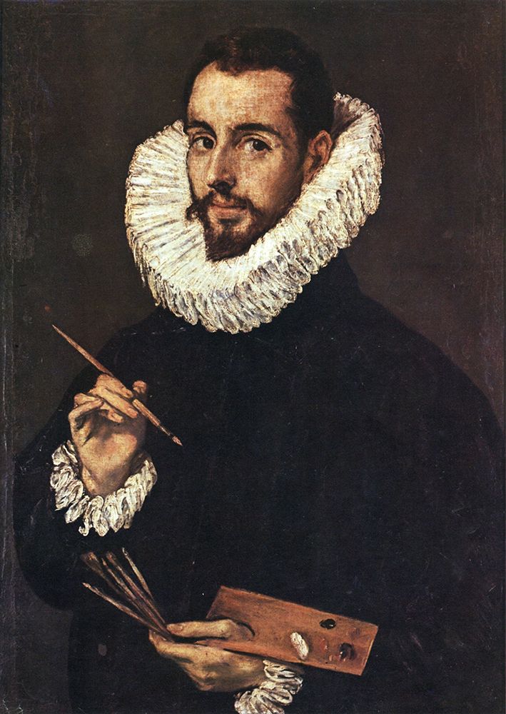 El Greco art print by Jorge Manuel ca 1603 Portrait of the Artists Son for $57.95 CAD