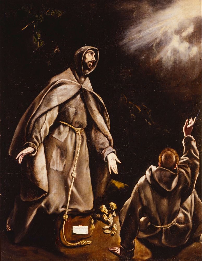 El Greco art print by Saint Francis in Ecstasy ca 1605 for $57.95 CAD