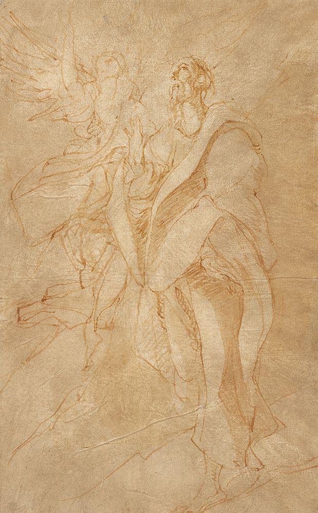 El Greco art print by Saint John the Evangelist and an Angel ca 1600 for $57.95 CAD