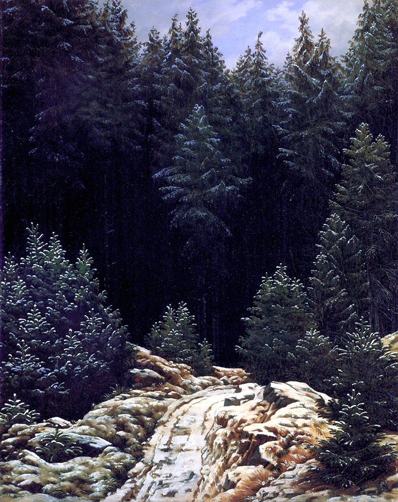 Friedrich, Caspar David art print by Early Snow 1828 for $57.95 CAD