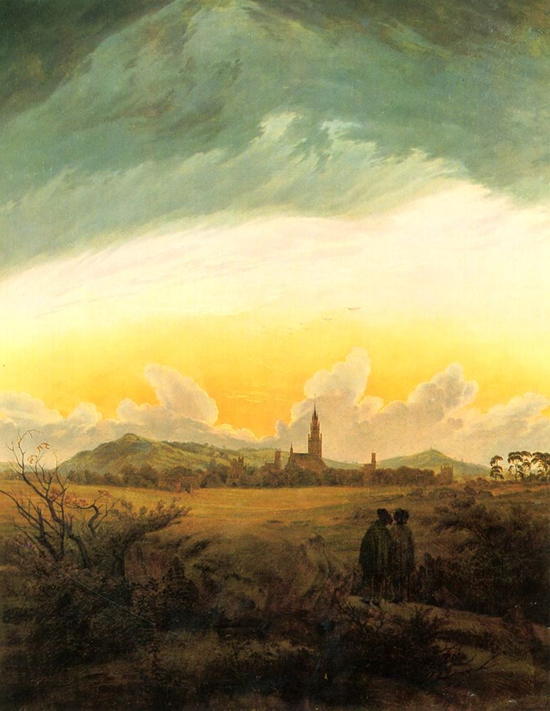 Friedrich, Caspar David art print by Neubrandenburg in Morning Mist 1816 for $57.95 CAD