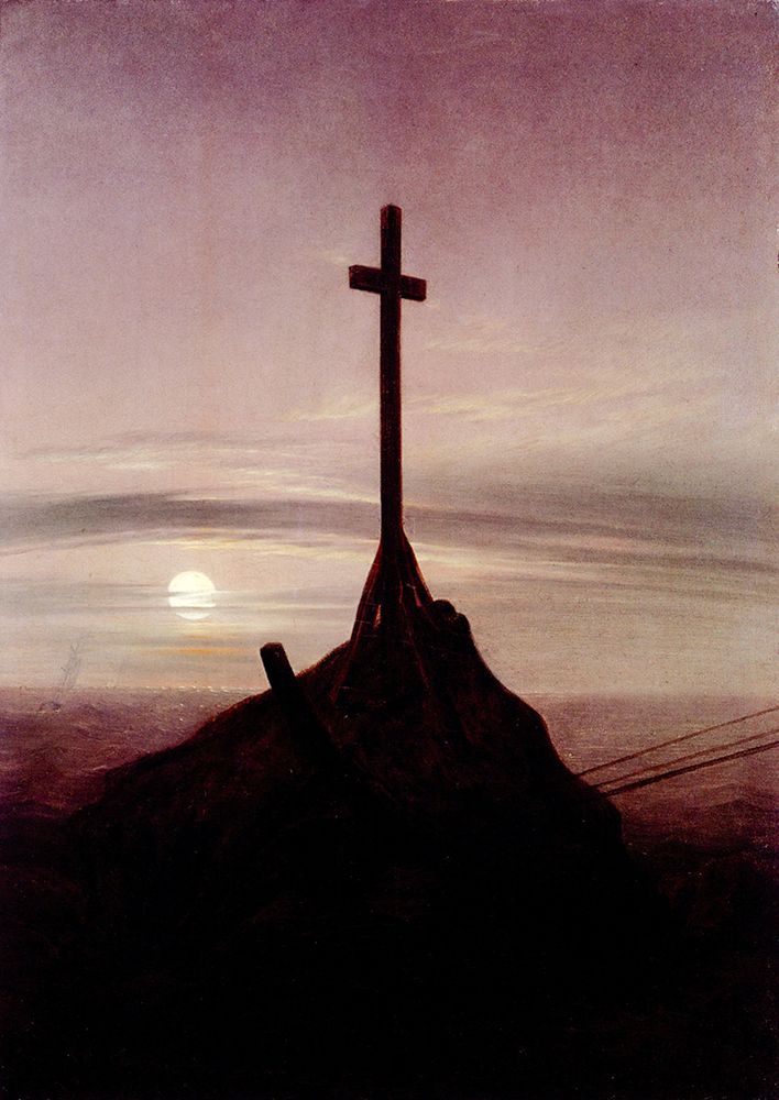 Friedrich, Caspar David art print by The Cross beside the Baltic 1815 for $57.95 CAD