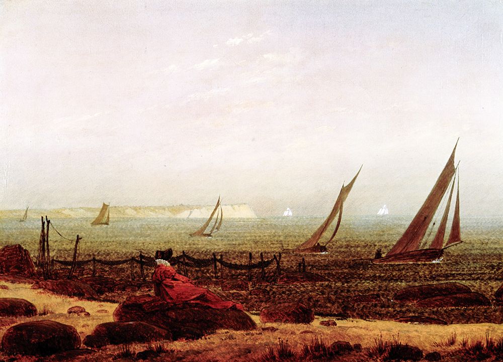 Friedrich, Caspar David art print by Woman by the Sea ca 1818 for $57.95 CAD