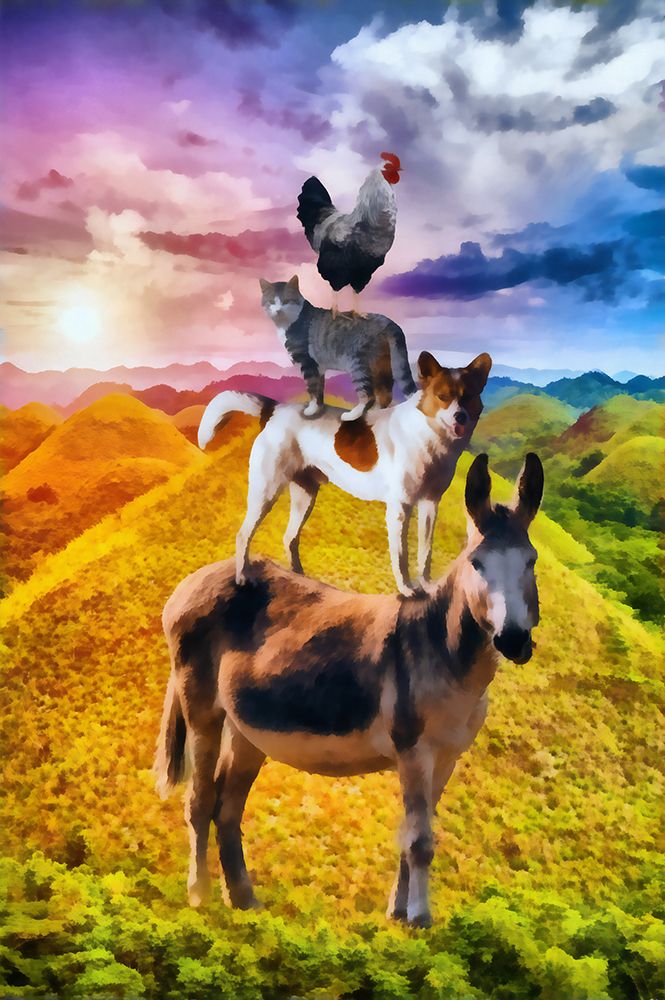 Animal Pyramid art print by Vanessa Knight for $57.95 CAD