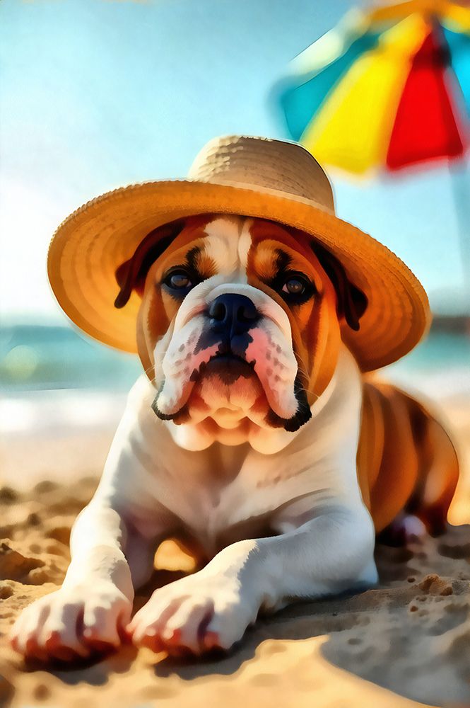 Beach Bum art print by Vanessa Knight for $57.95 CAD