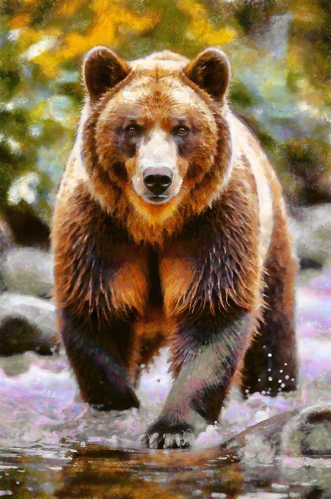 Bear on the Hunt art print by Vanessa Knight for $57.95 CAD